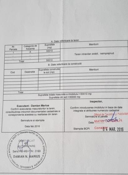 Teren Construcții intravilan de 30000 mp, în Ciorogârla