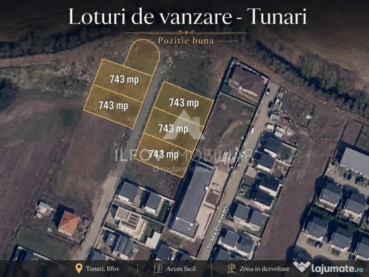 Lot teren casa Tunari 743mp - 1