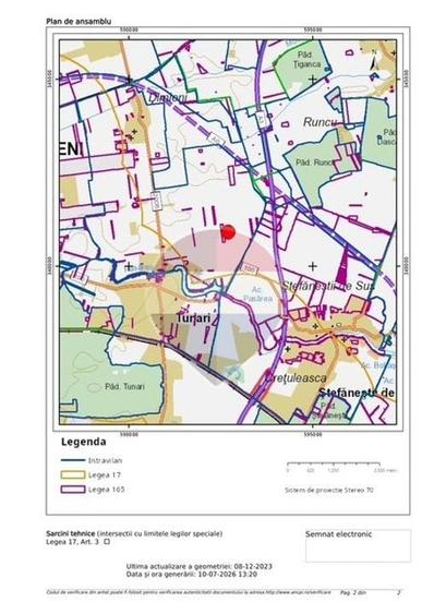 Teren Construcții intravilan de 45000 mp, în Tunari