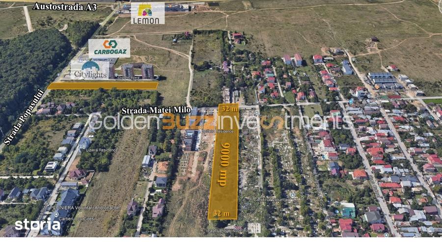 Teren de 9000 mp, în Central