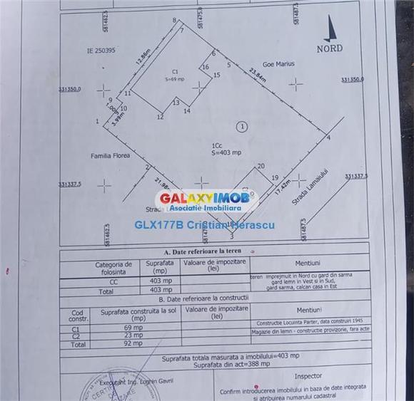 Casă cu 3 camere cu Teren 403 Mp în Chitila