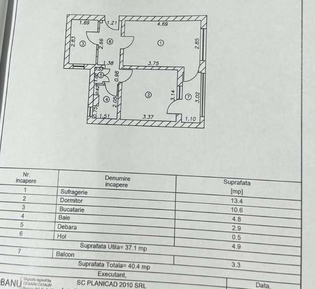 Apartament cu 2 camere în Mazepa 1