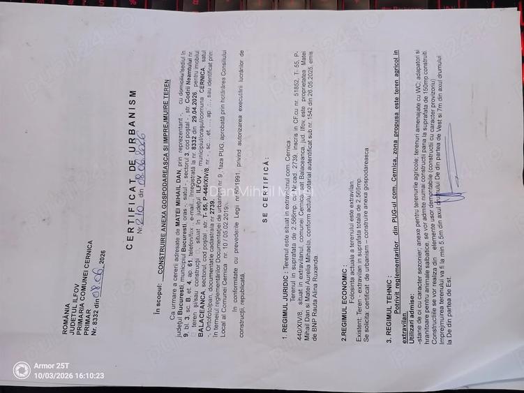 teren 2500mp pentru construire ferma de familie INDEPENDENTA TOTALA - 15min de statie de metrou