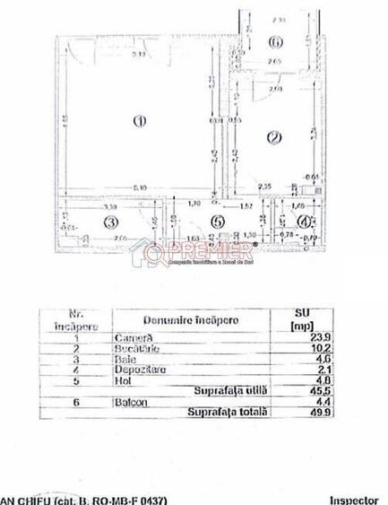 Garsonieră decomandată în Brâncoveanu