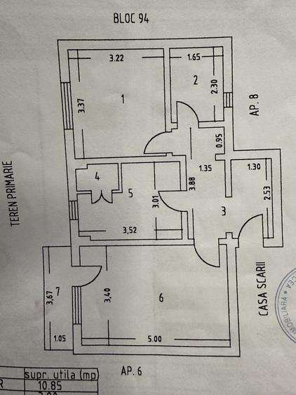 Apartament cu 2 camere decomandat în Central