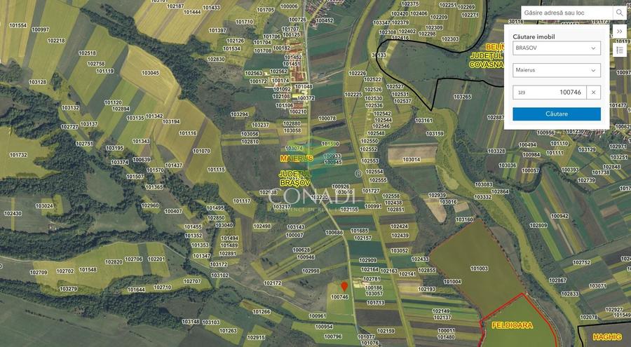 Teren Construcții intravilan de 33500 mp, în Măieruș