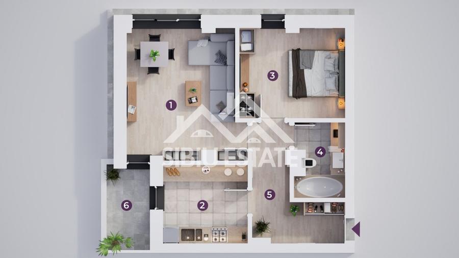 Apartament modern 2 camere, în complex nou - 4