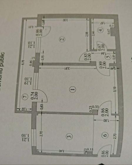 Apartament cu 2 camere semidecomandat în Orizont