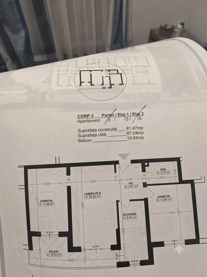 Apartament cu 3 camere decomandat, mobilat în Ciarda Roșie
