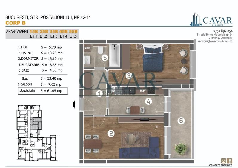 Proiect Cavar Residence Postalionului 42-44 Finalizat - 13