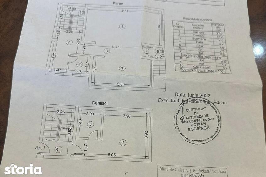 Apartament cu 2 camere în Crângași
