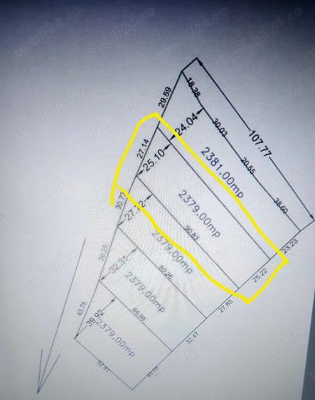 Teren de 2379 mp, în Hărmăneștii Vechi