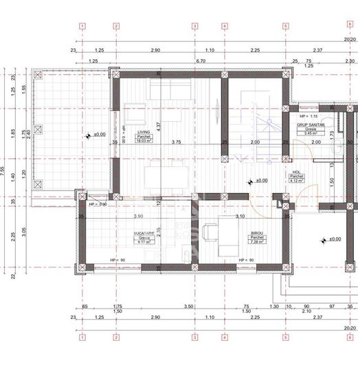 Duplex cu 4 camere cu Canalizare în Giroc