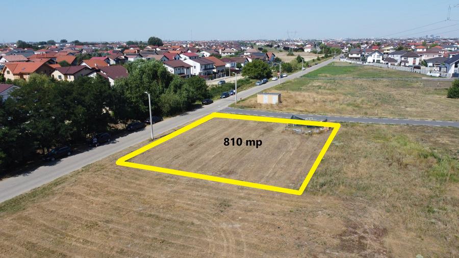 Teren Construcții intravilan de 810 mp, în Moșnița Nouă