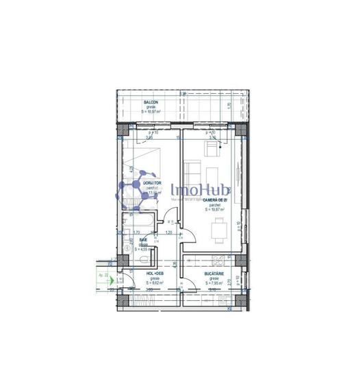 Apartament cu 2 camere decomandat în Aroneanu