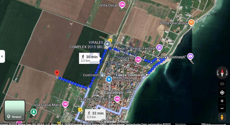 Teren Construcții intravilan de 5000 mp, în Costinești