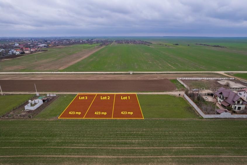 Teren Construcții intravilan de 423 mp, în Frumușani