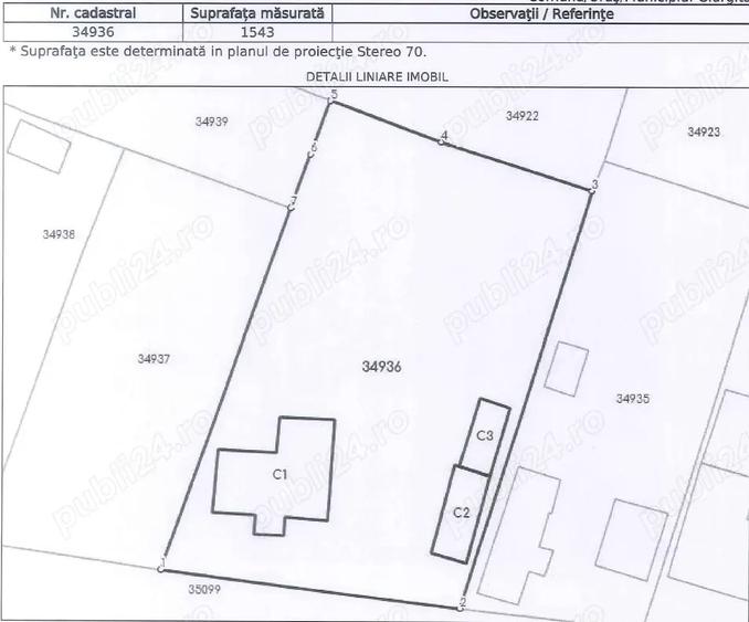 Casă cu 3 camere cu Teren 1543 Mp în Giurgița