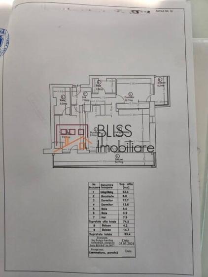 Apartament cu 3 camere decomandat în Pipera