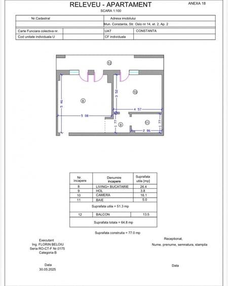 Apartament 2 camere Tomis Plus - Bloc NOU - 6