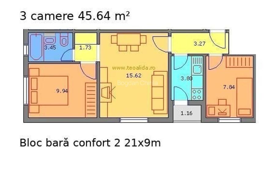 Apartament 3 camere Resita