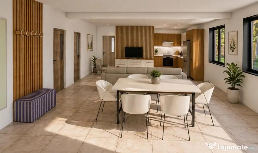 Casă cu 3 camere cu Teren 650 Mp în Central