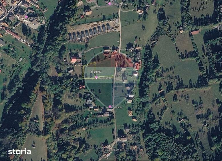Teren de 1500 mp, în Moieciu