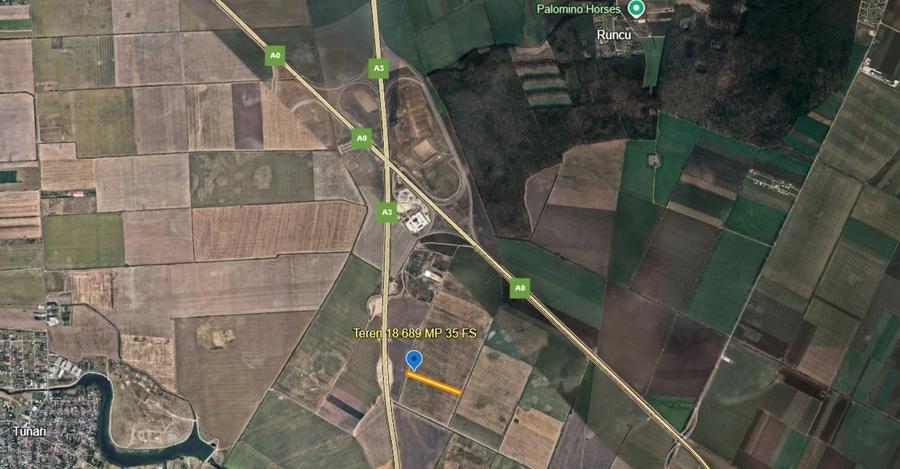 Teren agricol intravilan de 18689 mp, în Ștefăneștii de Jos