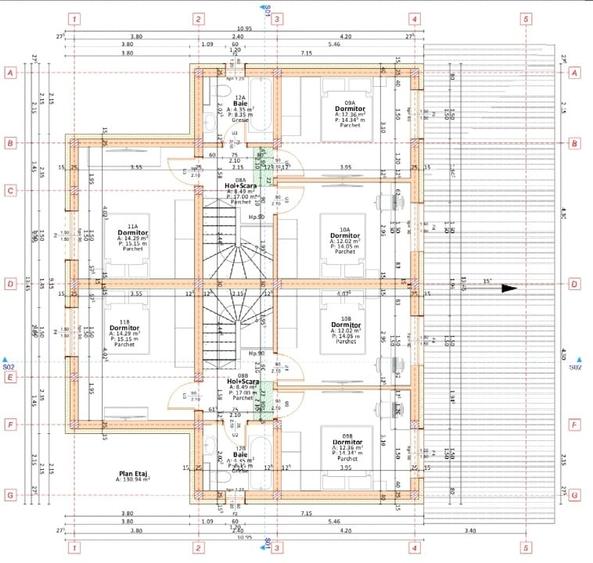 Duplex cu 4 camere cu Canalizare în Ghiroda