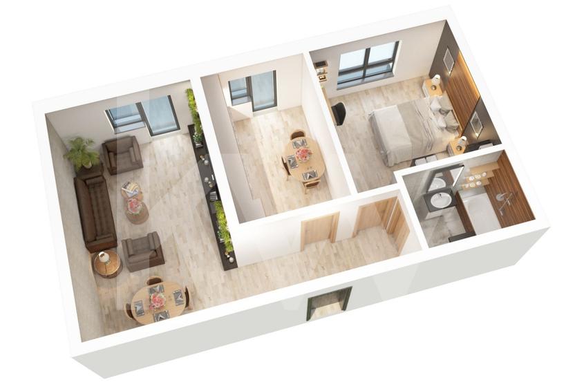 Apartament cu 2 camere decomandat în Mihai Viteazul — fotografia 1