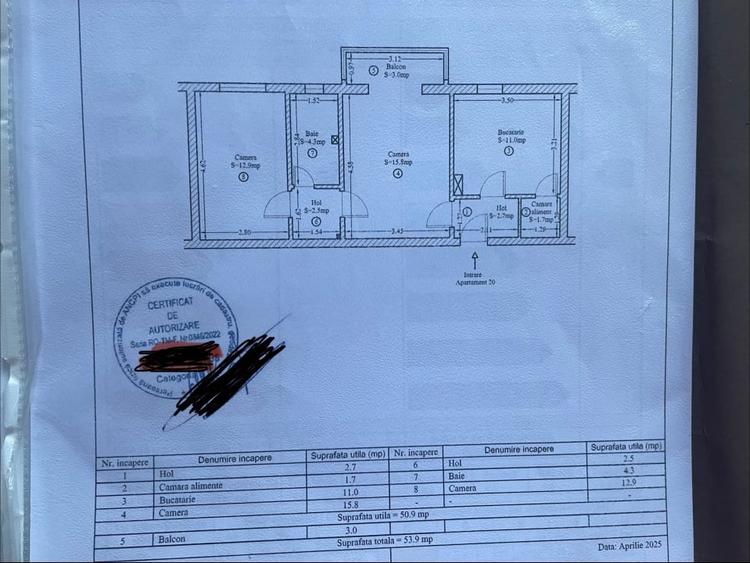 Apartament cu 2 camere semidecomandat, mobilat în Spitalul Județean