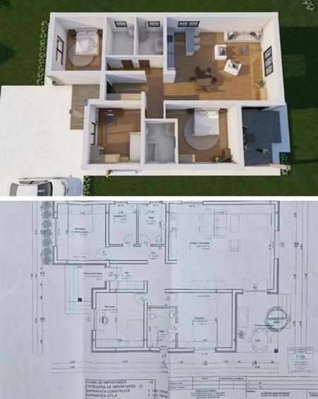 Casă cu 4 camere în Câmpineanca