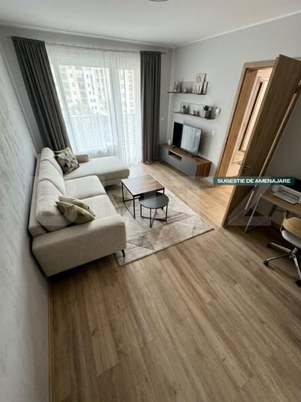 Apartament cu 2 camere decomandat, mobilat în Tractorul