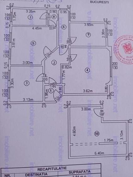 Apartament cu 3 camere circular în Armeneasca