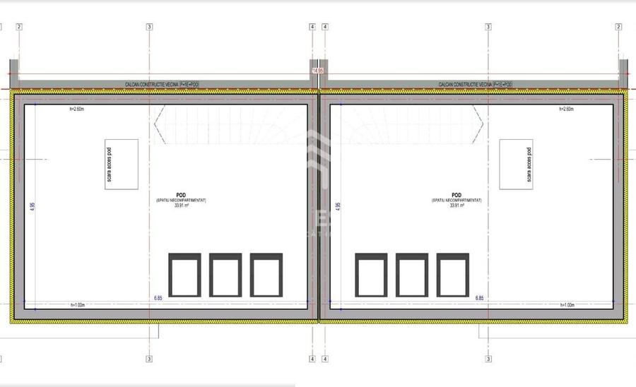 Duplex cu 4 camere cu Canalizare în Metalurgiei
