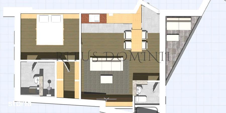 Apartament cu 2 camere în Orașul Nou