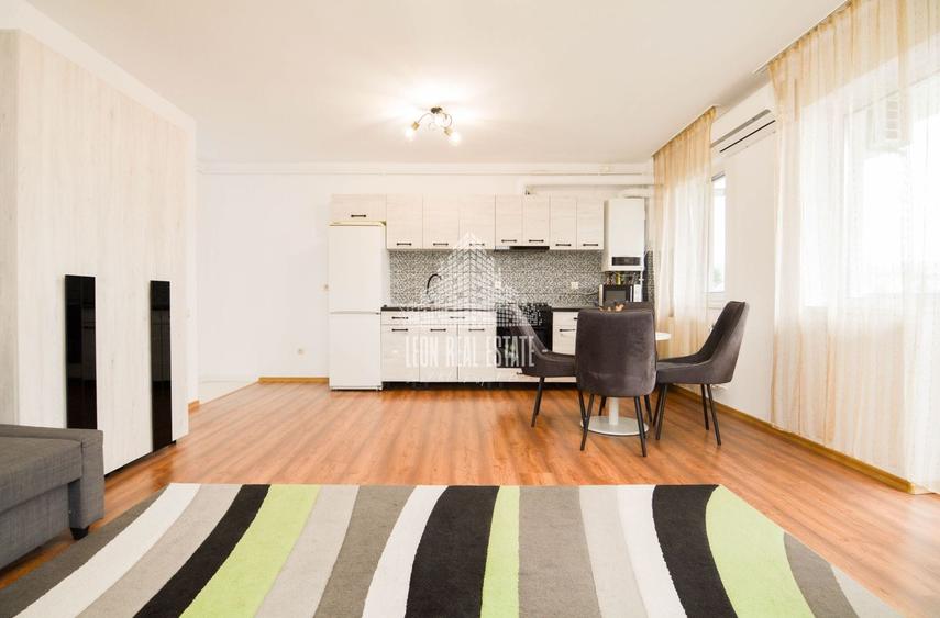 Apartament cu 3 camere semidecomandat, mobilat în Dâmbul Rotund
