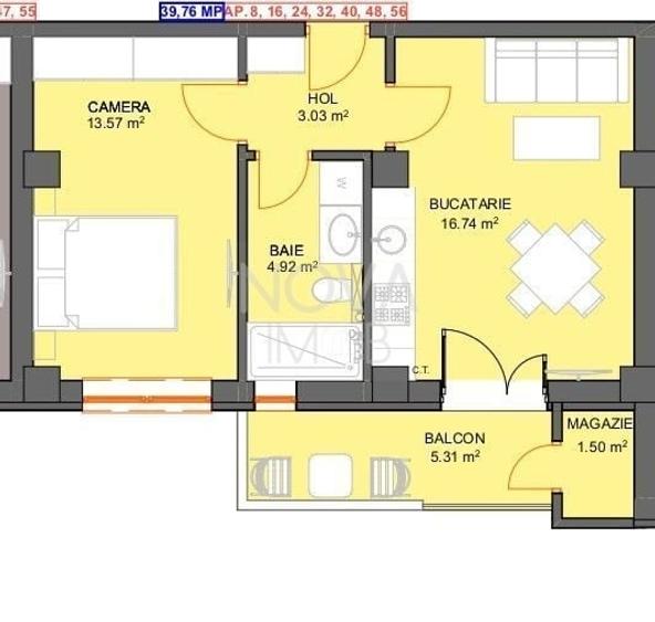 Apartamente - tip studio - Str. Doamna Stanca - 4