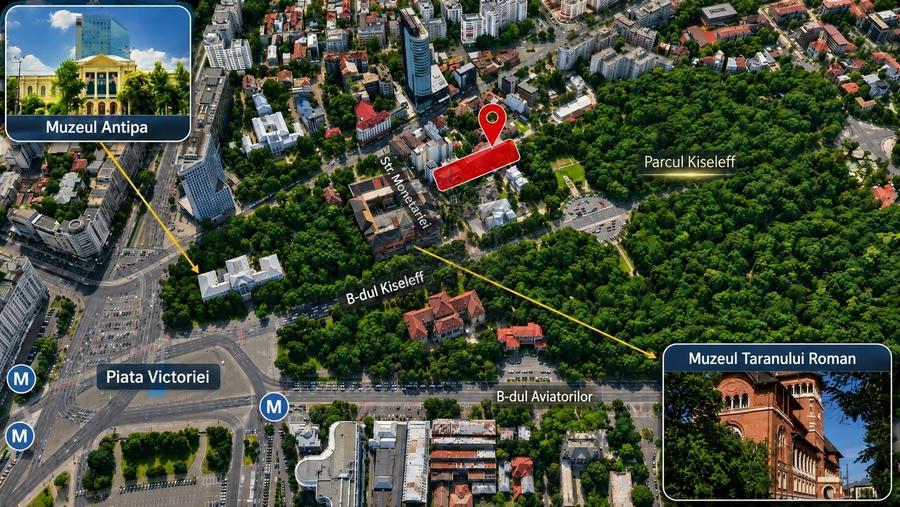 Apartament cu 3 camere decomandat, mobilat în Victoriei