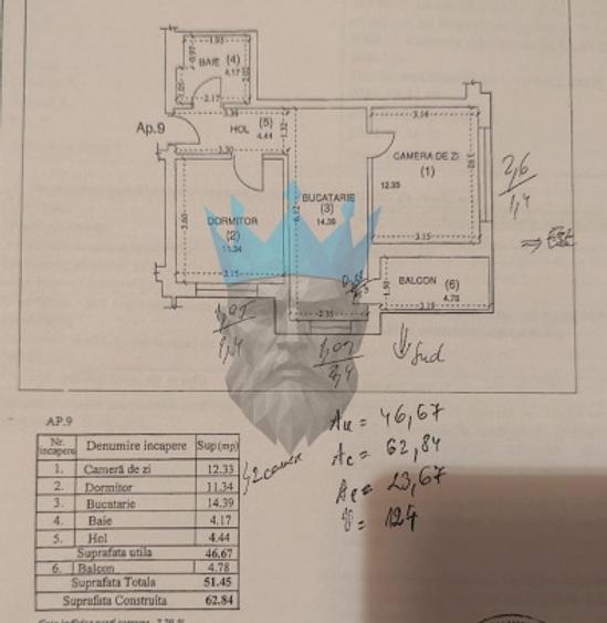 Apartament cu 2 camere semidecomandat, mobilat în Gorjului