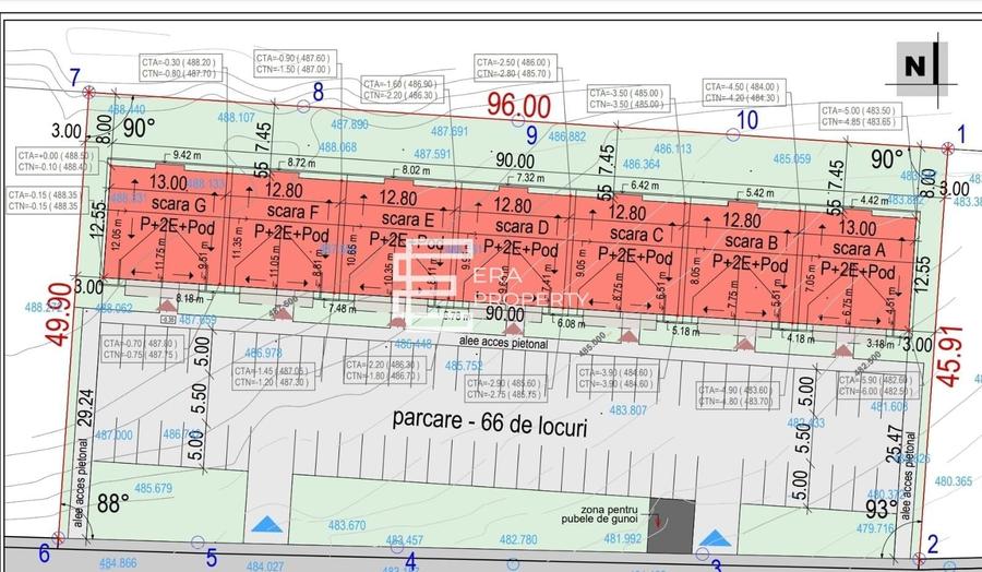 Apartament cu 2 camere decomandat în Cristian