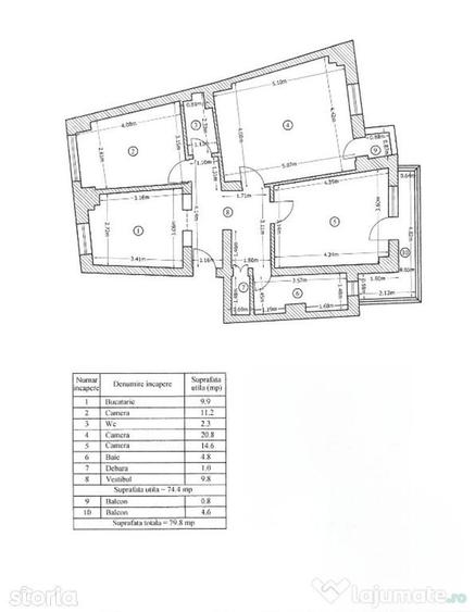 Apartament cu 3 camere decomandat în Pantelimon