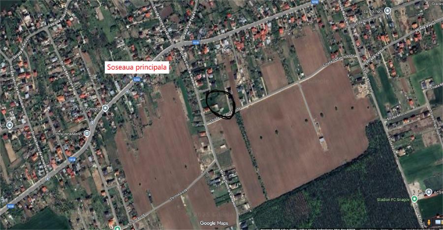 Teren Construcții intravilan de 1653 mp, în Snagov