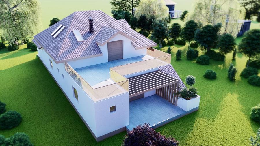 Casă individuală cu 5 camere în Moara Vlăsiei