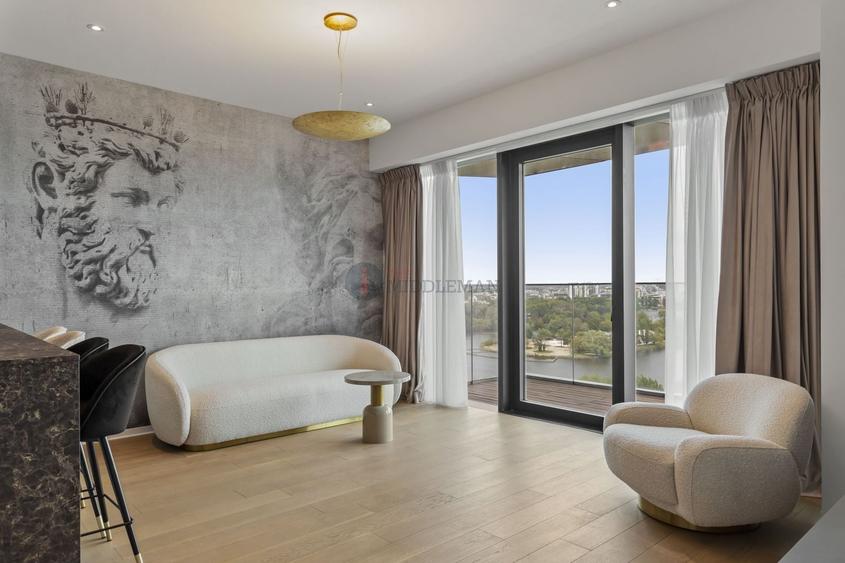 Apartament cu 3 camere semidecomandat, mobilat în Floreasca