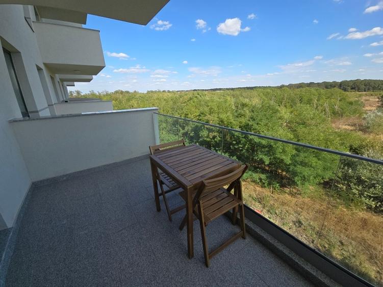 Apartament cu 2 camere semidecomandat, mobilat în Băneasa