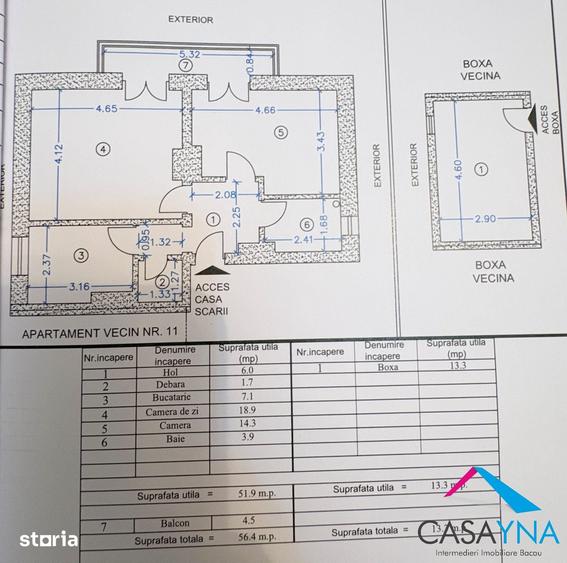 Apartament cu 2 camere decomandat în Republicii
