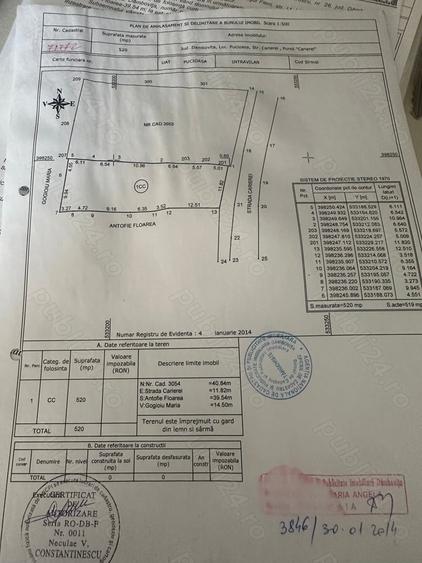 Teren de 530 mp, în Central