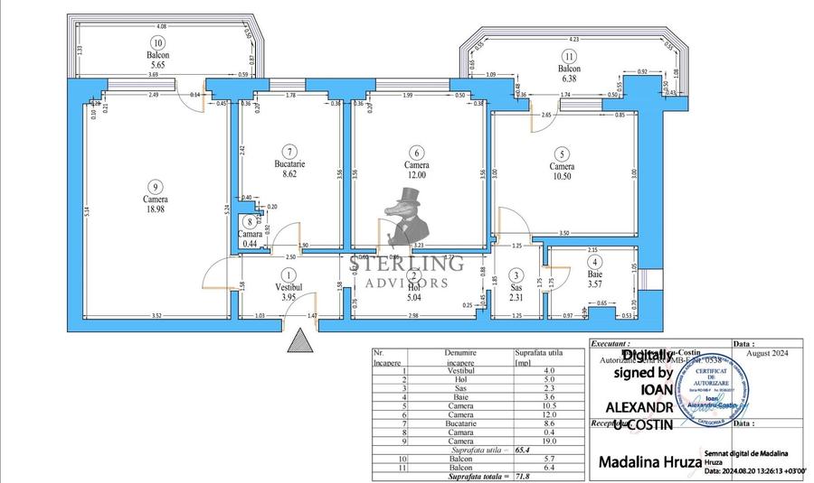 Apartament cu 3 camere decomandat, mobilat în Lacul Tei