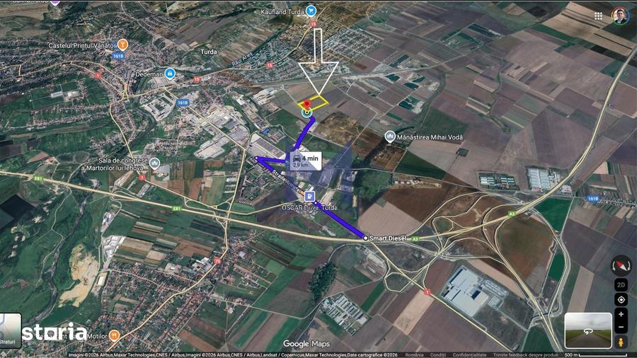 Teren de 25835 mp, în Central